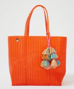 Terez Las Guanacas Jumbo Tote In Tangerine Accessories