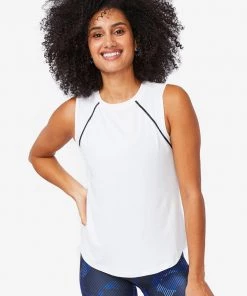 Terez Marshmallow White WorkIt Tank
