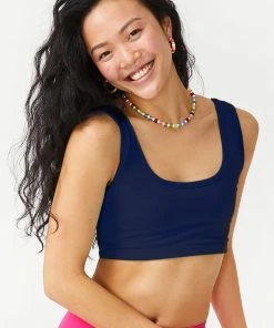 Golden Times Navy TLC Sports Bra