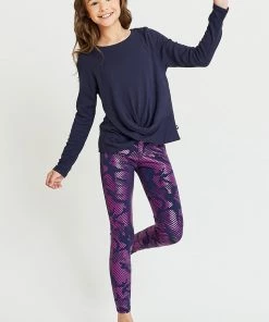 Terez Girls Fuchsia Camo Foil Leggings