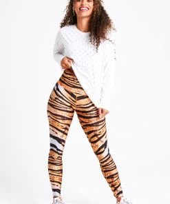 Terez Best Sellers Tiger Goals Hi-Shine Leggings