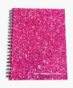 Terez Pink Glitter Notebook
