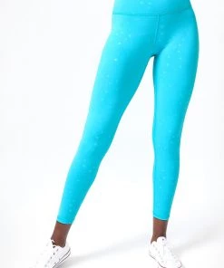 Terez Aqua Mini Star Foil UpLift Leggings