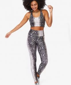 Terez Wild Python Hi-Shine Sports Bra