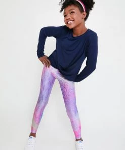 Terez Girls Pink Python Leggings
