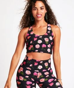 Terez Florals Pink Floral DuoKnit Sports Bra