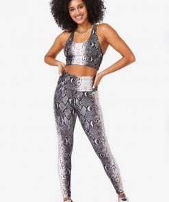 Terez Wild Python Hi-Shine Leggings