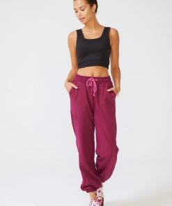 Terez X NY Forever Black Raspberry Joggers