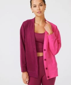 Terez Pink And Raspberry Chili Cardigan