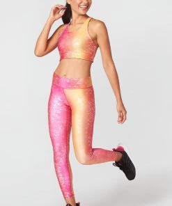 Terez Sunrise Silver Haze Foil Balayage Leggings