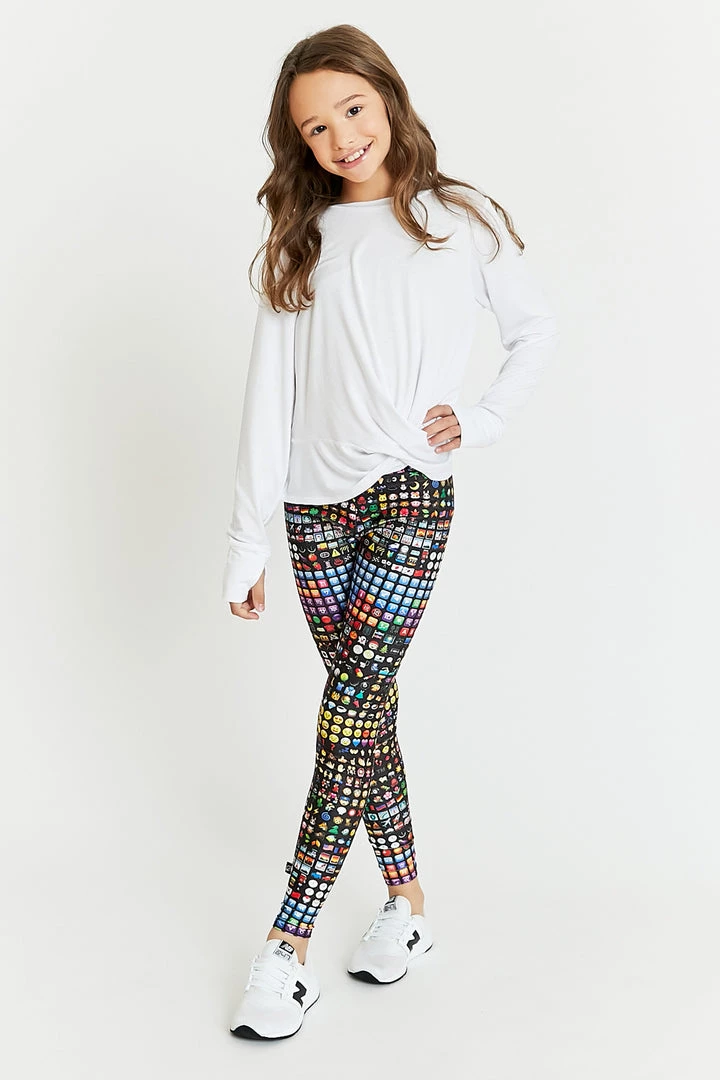 Terez Girls Emoji Leggings 1 Terez Girls Emoji Leggings