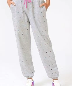 Terez Best Sellers Collegiate Gray Gems Jogger