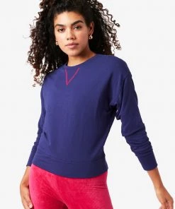 Terez Deep Blue CozyCozy Sweatshirt Bras & Tops