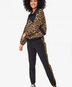 Terez Best Sellers Leopard Goals RipStop Track Pants