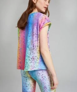 Terez Rainbow Haze Foil Balayage Bike Shorts