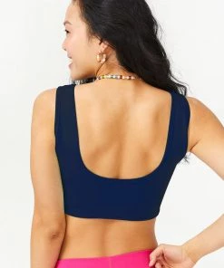 Golden Times Navy TLC Sports Bra
