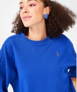 Terez X NY Forever Electric Blue Crew