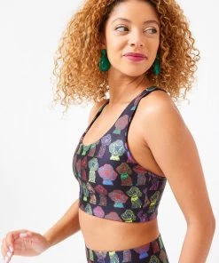 Terez Torch'd Pop Art Davis Sports Bra