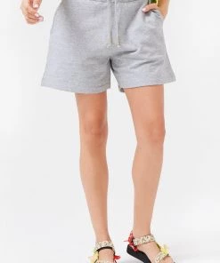 Terez Heathered Gray Sweatshort Bottoms
