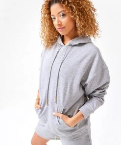 Terez Heathered Gray Hoodie
