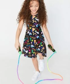 Terez Girls Ty's Print Skater Dress