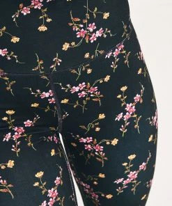 Terez X Black Iris Wild Flowers TLC Leggings Florals