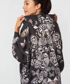 Terez Bras & Tops Kaleidofly RipStop Dolman Sleeve Jacket