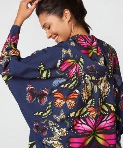 Terez Bras & Tops Kaleidofly Pop RipStop Dolman Sleeve Jacket