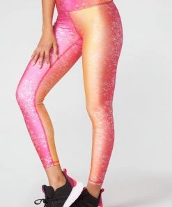 Terez Sunrise Silver Haze Foil Balayage Leggings