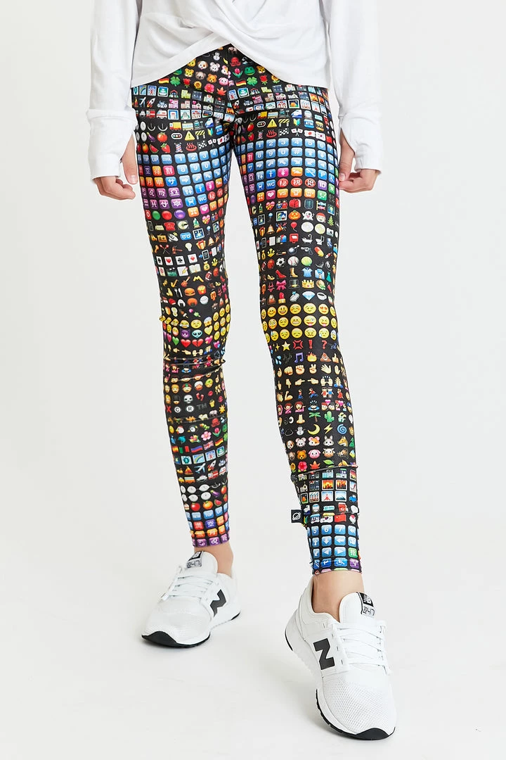 Terez Girls Emoji Leggings 2 Terez Girls Emoji Leggings