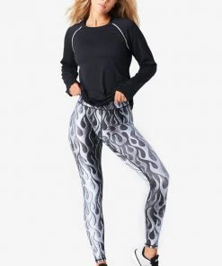 Terez X Torch'd Torch'd X Terez Titanium Hi-Shine Leggings