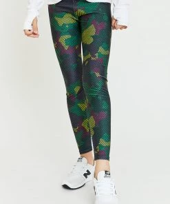 Terez Girls Green Camo Stripe Legging