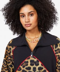 Terez Best Sellers Leopard Goals RipStop Windbreaker