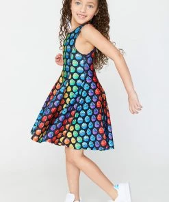 Terez Girls Rainbow Cupcakes Skater Dress