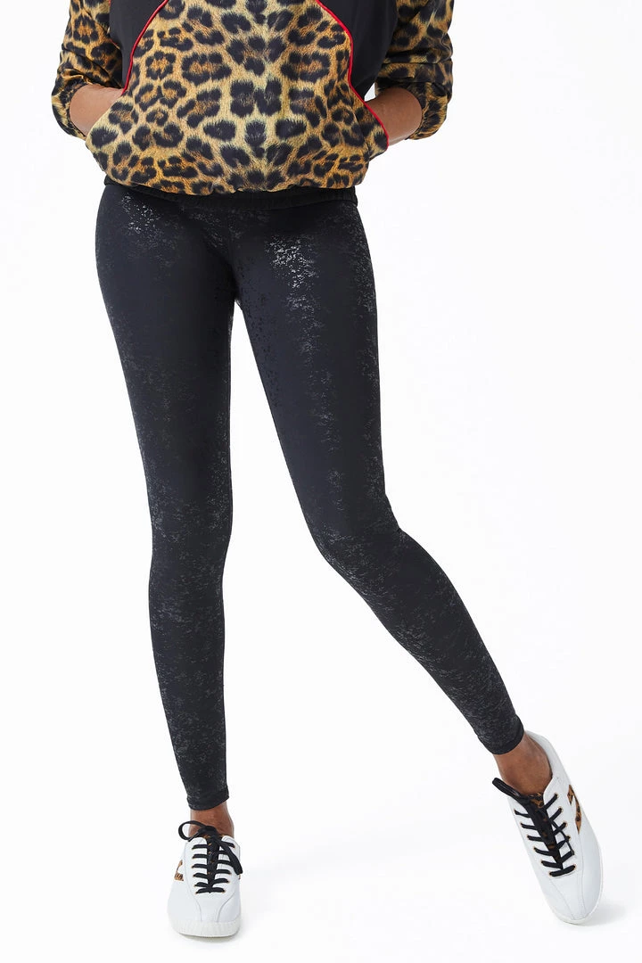 Terez Best Sellers Black Tonal Foil Haze UpLift Leggings 1 Terez Best Sellers Black Tonal Foil Haze UpLift Leggings