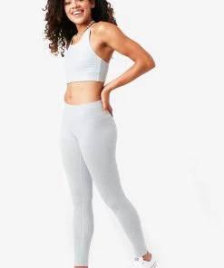 Terez Dove Gray Snakeskin Foil UpLift Leggings