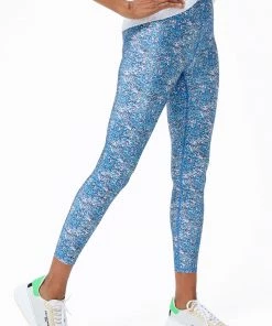 Terez Blue Glitter Hi-Shine Leggings 19 Terez Blue Glitter Hi-Shine Leggings
