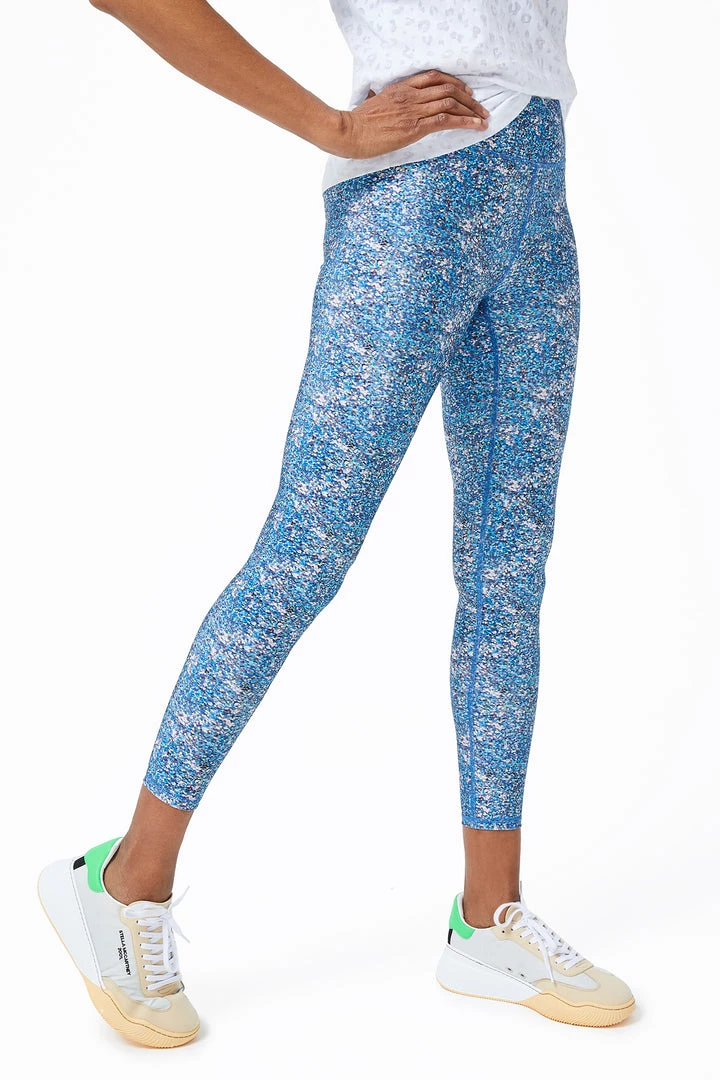 Terez Blue Glitter Hi-Shine Leggings 8 Terez Blue Glitter Hi-Shine Leggings