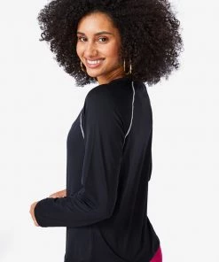 Terez New Yorker Black WorkIt Long Sleeve Tee