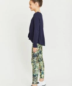 Terez Girls Canopy Gold Haze Foil Balayage Leggings 7 Terez Girls Canopy Gold Haze Foil Balayage Leggings