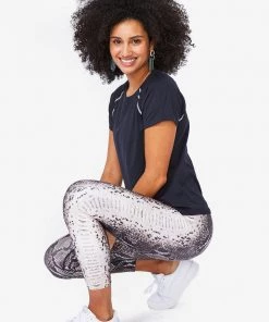 Terez Wild Python Hi-Shine Capris