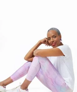 Terez Pink Python Hi-Shine Leggings