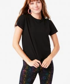 Terez Best Sellers New Yorker Black Bliss Tee