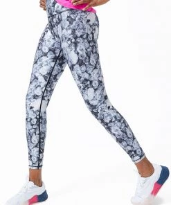 Terez Floral Bouquet Hi-Shine Leggings