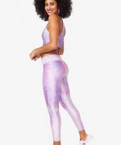 Terez Pink Python Hi-Shine Legging
