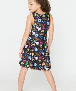 Terez Girls Ty's Print Skater Dress