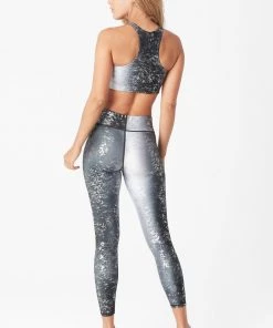 Terez Silver Haze Foil Balayage Hi-Shine Leggings 10 Terez Silver Haze Foil Balayage Hi-Shine Leggings