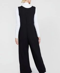 Terez Ribbed Bump Squad Jumpsuit In Black Maternity