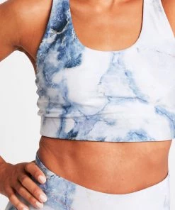 Terez Natural Marble DuoKnit Sports Bra
