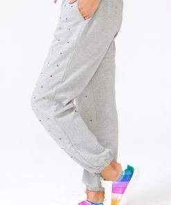 Terez Best Sellers Collegiate Gray Gems Jogger